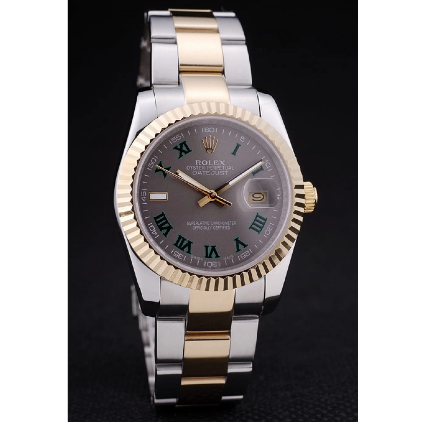 MiroTime 0817 Rolex Datejust Grey Dial Ribbed Bezel 7460